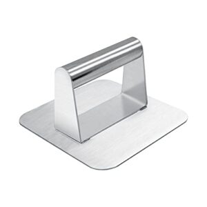 aoklant stainless steel hamburger press, grill press. suitable for grills, bakeware and pans. no rust, easy to clean