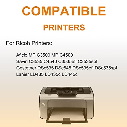 1 Pack (Black) Compatible Toner Cartridge Replacement for Ricoh 888604 Printer Cartridge use for Ricoh Savin C3535 C4540 C3535efi C3535spf Printer (High Capacity)