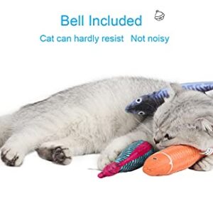 MIAOXSEN 3PCS Cat Toys - Catnip Filled - Included Jingly Bell - Premium Cat Interactive Chew Toy for Indoor Cats