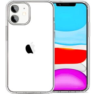 jjgoo compatible with iphone 11 case, clear crystal tpu phone cases shockproof bumper cover anti-scratch protective slim thin phone case for iphone 11 6.1inch