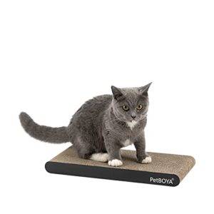 petboya cat scratch pad, 1 pcs cat scratching pad textured surface is durable and recyclable, double side cat scratcher cardboard