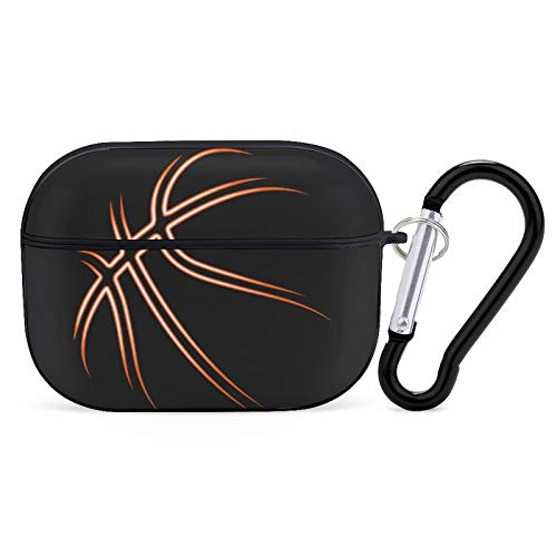 Cool Basketball Airpods Case Cover for Apple AirPods Pro Cute Airpod Case for Boys Girls Silicone Protective Skin Airpods Accessories with Keychain