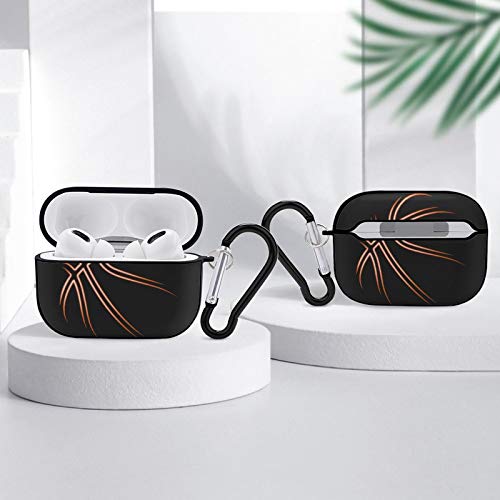 Cool Basketball Airpods Case Cover for Apple AirPods Pro Cute Airpod Case for Boys Girls Silicone Protective Skin Airpods Accessories with Keychain