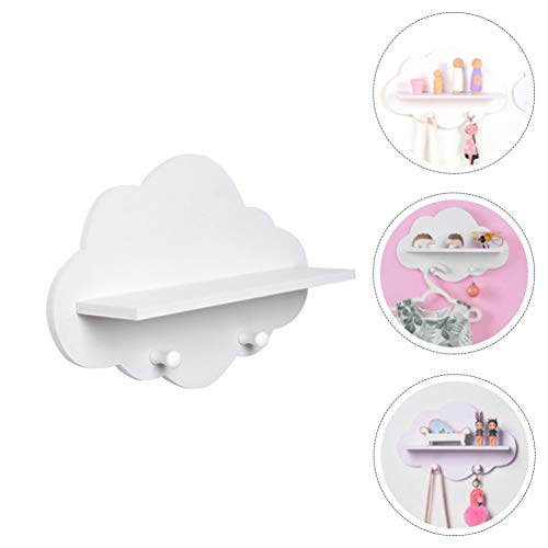 WINOMO Cloud Wall Hook Wall Key Hangers Clothes Coat Rack Hat Scarf Hook Decorative Hook for Girls Bedroom Kitchen Bathroom Entryway Balcony