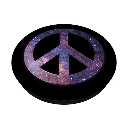 Rainbow Tie Dye Peace Sign PopSockets Swappable PopGrip
