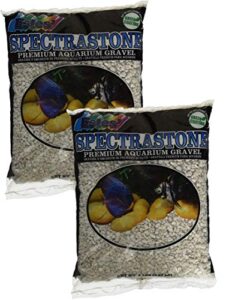 spectrastone special white aquarium gravel for freshwater aquariums, 5-pound bag 2 pack