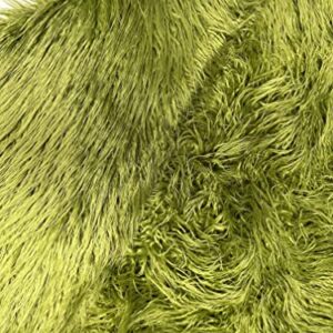 Faux/Fake Fur Mongolian Fabric Sold by The Yard (Olive Prime)