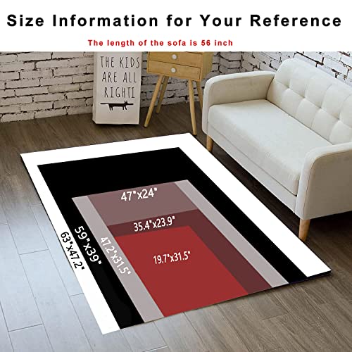 Large Rugs for Kids Boys Gamer Area Carpet 3D Printed Controller Gamepad Dining Living Play Bedroom Home Decor Non-Slip Comfy Floor Casual Mat 47"x24"