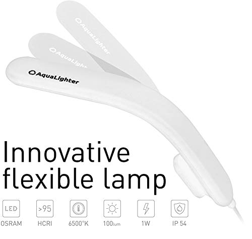 Aqualighter Led Aquarium Light - Innovate Flexible LED lamp for Freshwater Aquarium - Fish Tank Light - PicoSoft Plus White