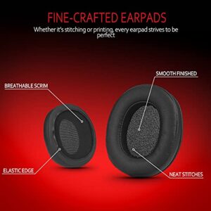 Krone Kalpasmos Premium Replacement ATH M50X earpads, Audio Technica Headphone Covers Fit ATH M50 M40X M40 M35 M30 MSR7, Large Oval Pads for ATH M-Series, Softer and Thicker Memory Foam Ear Cushions