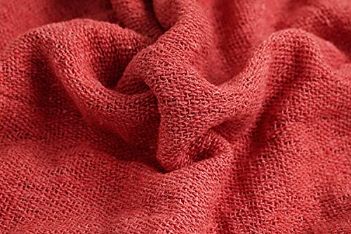 TOALLA Cotton Shop Towels Red – (Pack of 150) Size 14x14 Inches Cleaning Rags – Absorbent Shop Rags and Multipurpose Cleaning Towels for Automobiles, Industries, Garage and Homes