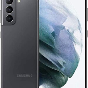 Samsung Galaxy S21 5G | Factory Unlocked Android Cell Phone | International Version 5G Smartphone | Pro-Grade Camera, 8K Video, 64MP High Res | 128GB, (SM-G991B/DS) (Phantom Gray) (Renewed)