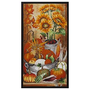 blank quilting fall delight harvest 24'' panel fabric, orange