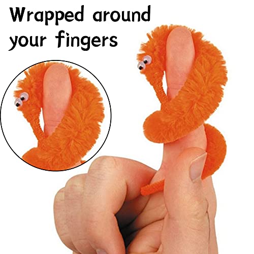 9 Pcs Magic Worms Toys,9 Inch Soft and Comfortable Polyester Fiber Wiggly Worms Fuzzy Worm Toys,Use for Holiday Decorations, Halloween Decorations, Christmas Decorations, Birthday Parties, Becoming Ch