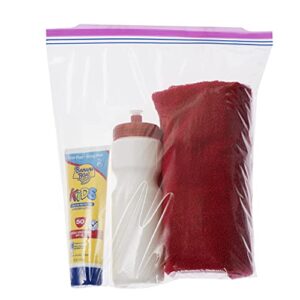resealable zipper bags - double zipper reusable food storage bags with ez open grip tabs leakproof reusable for freezing meat veg organizing clothes 2 gallon bags - 20 count