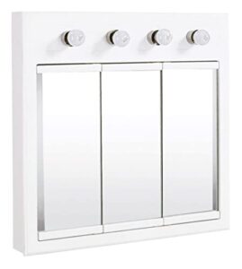 design house 532382-wht concord lighted medicine cabinet, 4, white
