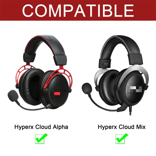 QKIIP HyperX Cloud Alpha Cable, Removable Replacement Alpha Cord, with Mute & Volume Controls Compatible with HyperX Cloud Mix Alpha Gaming Headset (No Mic)