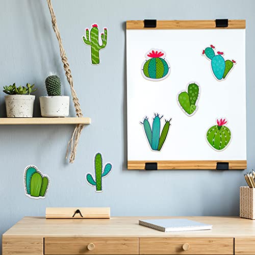 45 Pieces Cactus Cutouts Prickly Cactus Party Cutouts Green Cactus Paper-cuts for Festive Party Classroom Bulletin Board Wall Decoration