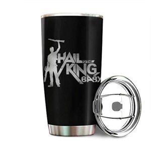 evil dead hail to the king dark stainless steel tumbler 20oz & 30oz travel mug