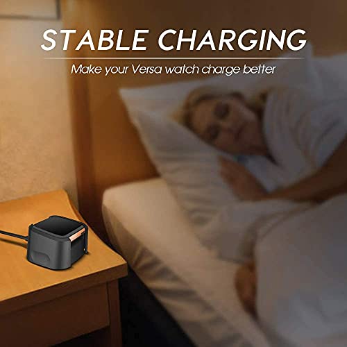 AWINNER Charger Compatible with Fitbit Versa 2 (Not for Versa/Versa Lite), Replacement USB Charging Cable Dock Stand for Versa 2 Health & Fitness Smartwatch, 3Ft Sturdy Power Cord