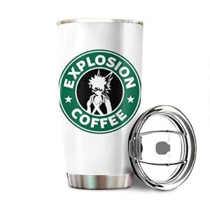 explosion coffee bakugo stainless steel tumbler 20oz & 30oz travel mug