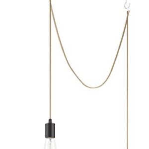 WISBEAM Plug in Pendant Lighting, Hanging Light Kits with ON/Off Switch, 15 Feets Cord, Bulbs Not Included, 1-Pack