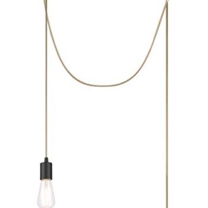 WISBEAM Plug in Pendant Lighting, Hanging Light Kits with ON/Off Switch, 15 Feets Cord, Bulbs Not Included, 1-Pack