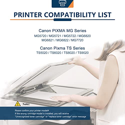 Ankink Compatible Canon Ink Cartridge PGI-270XL&CLI-271XL Black use PIXMA MG5720 MG6821 MG7720 TS6020 TS8020 TS9020 Printers 270 271 XL 4 Black Pack(2 PGI-270 Pigment Black PGBK, 2 CLI-271 Black)