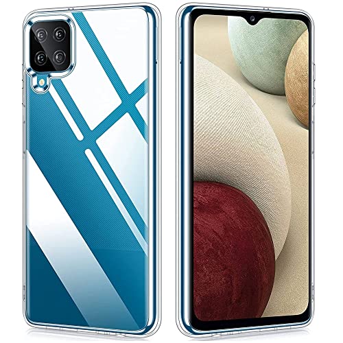 Vakoo Case for Samsung Galaxy A12 Case, 6.5-Inch, Ultra Clear Hard PC Back+Soft TPU Bumper Protective Phone Cover