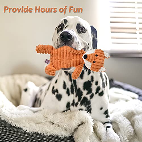 5Pack Dog Squeaky Plush Toys Puppy Toys Assortment Value Bundle Dog Toy for Puppies Bulk Large Dog Teething Toys Pet Chew Toys