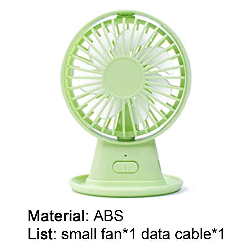 qiguch66 Mini Fan for Desk,USB Desk Fan,Small Personal Fan,Desktop Fan Adjustable Angle USB Powered ABS 3 Speed Cooling Table Fan for Office - Pink