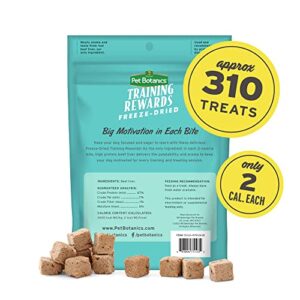 Pet Botanics Freeze Dried Training Rewards Puppy and Dog Treats, Made in The USA, Low Calorie Single Ingredient, Grain Free Beef Liver, 6 oz.