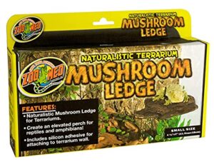 dbdpet naturalistic mushroom ledge (small) - includes attached pro-tip guide - great for crested geckos, leachies, day geckos, anoles, and more!