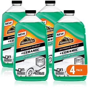 armor all ceramic foaming car wash soap with extreme shield, 50 fl oz each (pack of 4)