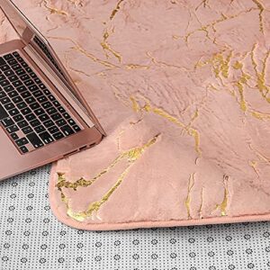 Btargot Soft Metallic Nursery for Princess Prince Castle Play Modern Colorful Abstract Area Rugs Anti-Skid Fluffy Rectangular Plush Velvet Home Decorative Carpet Throw Rug(Pink 5 * 8ft)