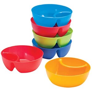 set of 6 individual snack & dip bowls