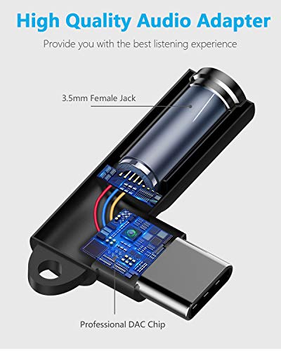 Mangotek USB C to 3.5mm Audio Adapter, USB Type C to Aux 3.5mm Female Headphones Jack Adapter USBC Android Dongle Compatible with Samsung Galaxy S21 Ultra S20 Pixel Oneplus Google Note 20 iPad Pro