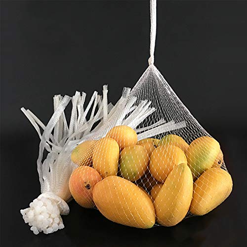 100Pcs Reusable Produce Bags, Shellvcase Onion Fruits Mesh Produce Bags and Seafood Boil Bags, 24’’ Net Storage Bags for Grocery Shopping Storage of Fruit Vegetable Seafood Toy & Garden Produce