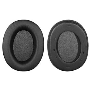 Geekria QuickFit Protein Leather Replacement Ear Pads for Edifier W800BT (CMIIT ID:2019DP1007) Headphones Earpads, Headset Ear Cushion Repair Parts (Black)