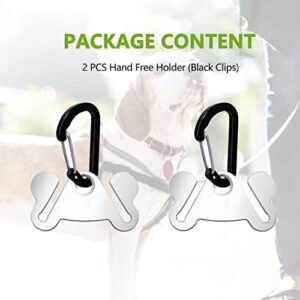 2PCS Dog Poop Bag Holder, Waste Bag Holder, Dog Poop Bag Carrier, Hand Free Holder, Metal Holder