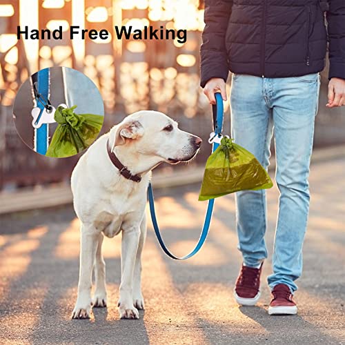 2PCS Dog Poop Bag Holder, Waste Bag Holder, Dog Poop Bag Carrier, Hand Free Holder, Metal Holder