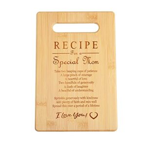 unique birthday gifts for mom bamboo cutting board engraved kitchen christmas gifts(m5)