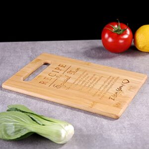 Unique Birthday Gifts For Mom Bamboo Cutting Board Engraved Kitchen Christmas Gifts(M5)