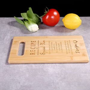 Unique Birthday Gifts For Mom Bamboo Cutting Board Engraved Kitchen Christmas Gifts(M5)