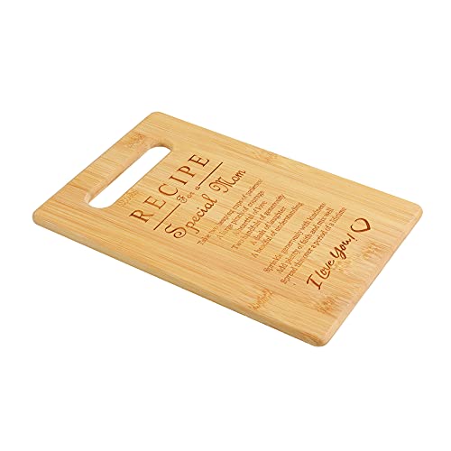 Unique Birthday Gifts For Mom Bamboo Cutting Board Engraved Kitchen Christmas Gifts(M5)