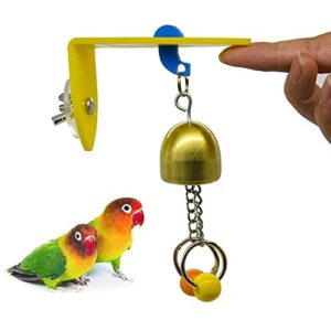 Shuoxpy Pet Bird Bell Toy Parrot Bell Toy Bird Cage Bell Toy for Parakeet Budgies Lovebirds Cockatiel Conure