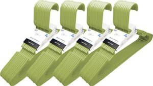 mainstays hangers - scuba lime 10-count 4-pack