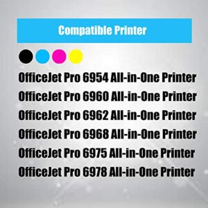 4Benefit (Set of 8) Compatible for HP 902 XL HP902 902 Ink Cartridge 902XL (2xBlack+2xCyan+2xMagenta +2xYellow) Replacement for OfficeJet Pro 6954 6960 6962 6968 6975 6978 All-in-One Printer