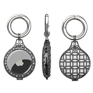 yatchen case for airtags cute metal diamond case with keychain protection cover