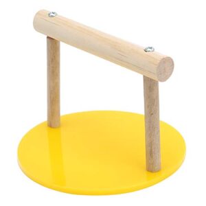 Parrot Training Stand Perch, Plastic Base Parrot Chewing Biting Toy Parrot Perch Training Stands Playstand for Concures Parakeets Lovebirds Cockatiels